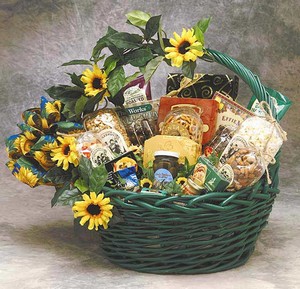 Giftbasket Drop Shipping Sunflower Gift Basket and Treats