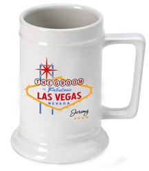 Engraved Gifts Personalized Vegas Wedding Party Beer Stein