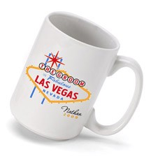 Engraved Gifts Vegas Wedding Party Coffee Mug Personalized