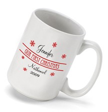 Personalized Ornaments Our First Christmas Coffee Mug Personalized in Choice of Styles