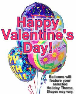 Half Dozen Mylar Valentines Day Balloons | Last Minute Valentine Gift