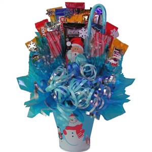 I Ate My Gift Candy Bouquets Holiday Snowman Bouquet