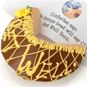 Lady Fortunes Giant Fortune Cookies Get Well Giant Fortune Cookie with Personalized Fortune