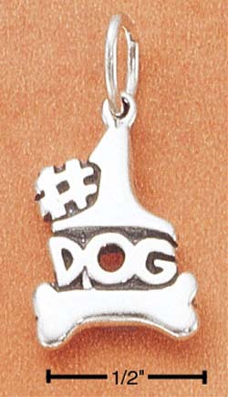 Sterling Silver Jewelry Designs Number One Dog Charm