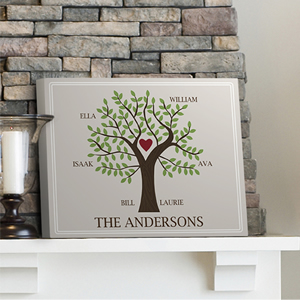 JDS Personalized Gifts Personalize Your Family Tree Canvas Print