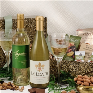 White Wine Duo with Truffles Gift Box