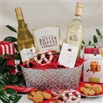 Christmas White Wine Duo Gift Basket