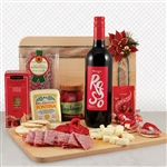 Red Wine and Charcuterie Board Gift Box