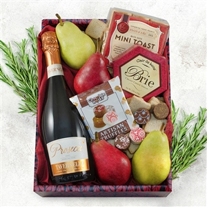 Holiday Prosecco and Pears Gift Box