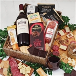 Buona Vita Italian Wine and Antipasto Gift Box