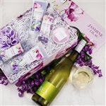 White Wine, Jasmine and Lilac Spa Gift Basket