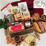 Classic Cheese and Meat Gift Box with Merry Christmas Label