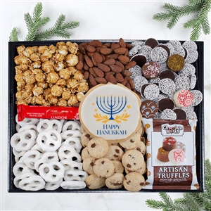 Hanukkah Gourmet Snacks Gift Box Kosher OK-Dairy Certified