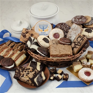 Hanukkah Bakery Gift Basket Kosher OK-Dairy Certified