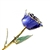 Violet Pearl 24K Gold Trimmed Rose