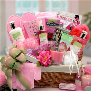 Sweet Blooms Spa Basket | Great Spa Gift Baskets at ArtTownGifts.com