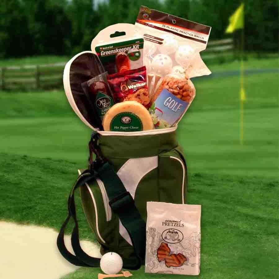 Golf Bag Cooler Gift Basket 6230