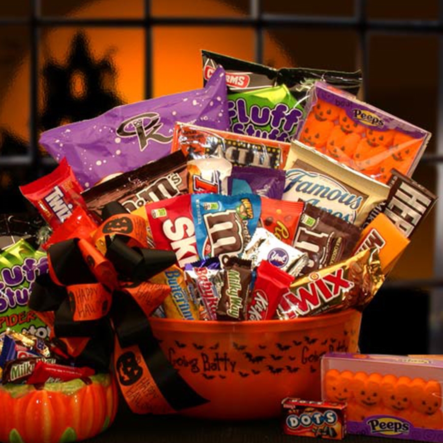 No Tricks Just Treats Halloween Goodies Bucket | Halloween Gifts ...