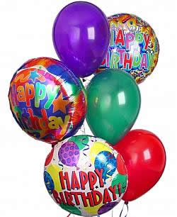 birthday balloon balloons delivery bouquet mixed