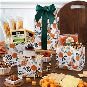 Fall Harvest Charcuterie Tower with Cheese, Crackers and Jams