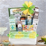 Flybird Baja Lime Margarita Bottle and Gourmet Foods Gift Basket