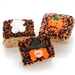 Halloween Chocolate Dipped Rice Krispie Bars