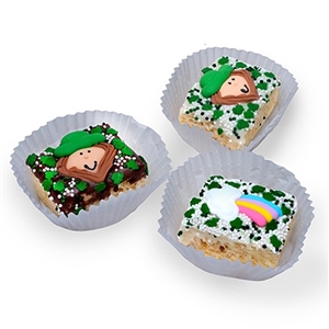 St. Patrick's Day Dipped Mini Crispy Rice Bar