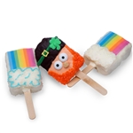 St. Patrick's Day Rice Krispie Treat Pops