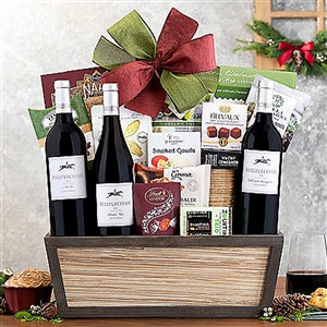 Red Wine Gift Baskets Delivered | Free Ground Shipping